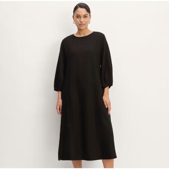 Everlane The Linen A-Line Midi Dress - Picture 2 of 8